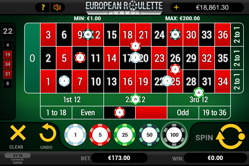 European Roulette Atau Classic Roulette